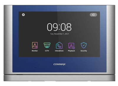 Відеодомофон Commax CDV-1024MA Blue + Dark Silver www.bd.in.ua Безпечний Дім
