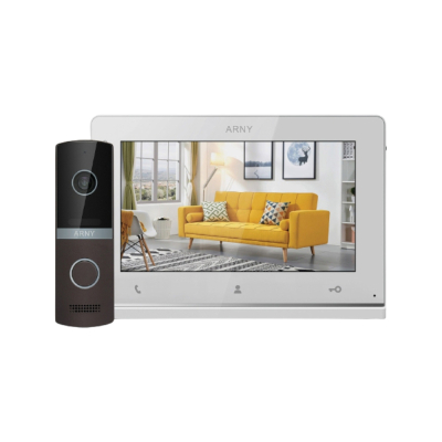 Комплект домофону Arny AVD-7123 White/Brown www.bd.in.ua Безпечний Дім