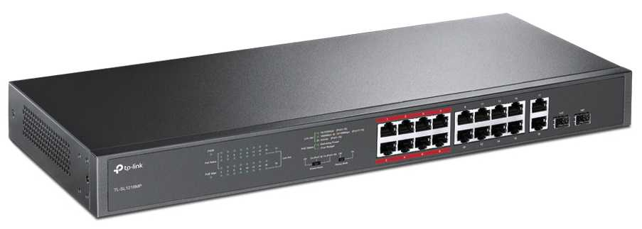 POE комутатор TP-Link TL-SL1218MP www.bd.in.ua Безпечний Дім