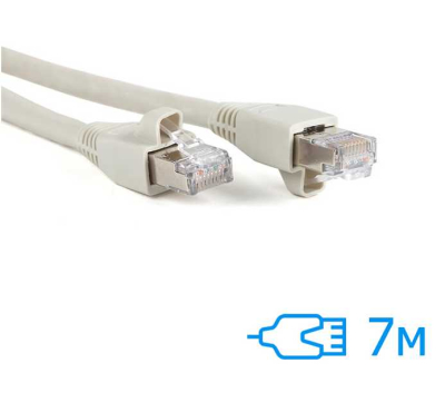 Патч-корд E-server 7м FTP Cat.5e литий сірий RJ45, CU (CAT.5E FTP CORD-7M-GRY) www.bd.in.ua Безпечний Дім