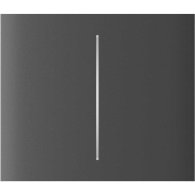 Кнопка вимикача Ajax центральна для двоклавішного вимикача CenterButton (2-gang) vertical Grey www.bd.in.ua Безпечний Дім