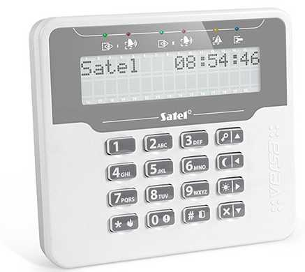 Клавіатура Satel VERSA-LCDM-WH White www.bd.in.ua Безпечний Дім
