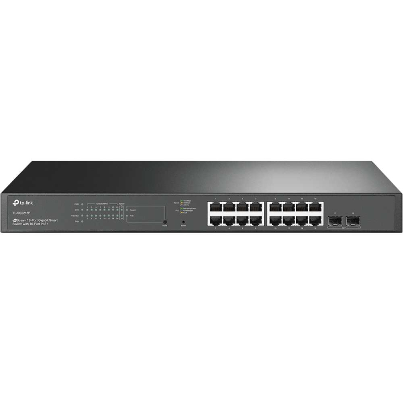 POE комутатор TP-Link TL-SG2218P Black