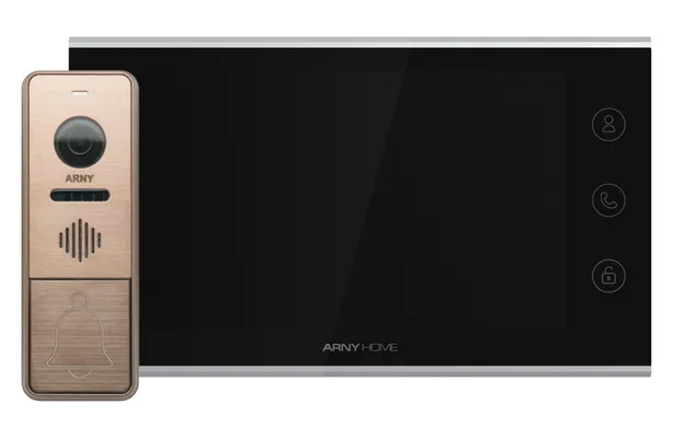 Комплект домофону Arny AVD-7342A Black/Bronze
