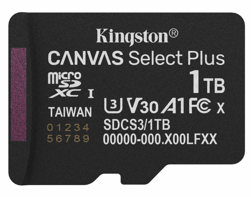Карта памяті Kingston MicroSDXC 1TB UHS-I Class 10 (SDCS3/1TBSP)
