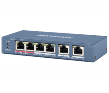 POE комутатор Hikvision DS-3E0106HP-E