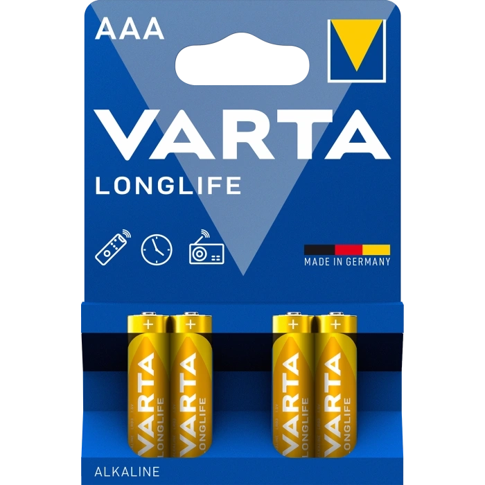 Батарейка Varta VARTA LONGLIFE AAA BLI 4 ALKALINE