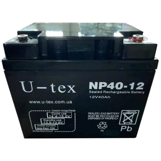 Акумулятор U-TEX 12В / 40 Ah