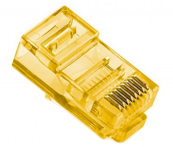 Розєм RJ-45 Merlion жовтий