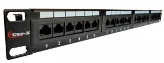 Патч панель Cor-X 24, Cat.5e, 19