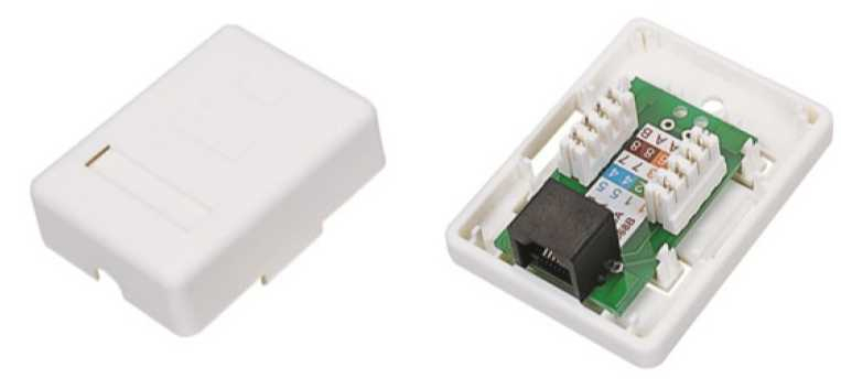 Розетка мережева E-server RJ45 WT-2012A Cat.5e