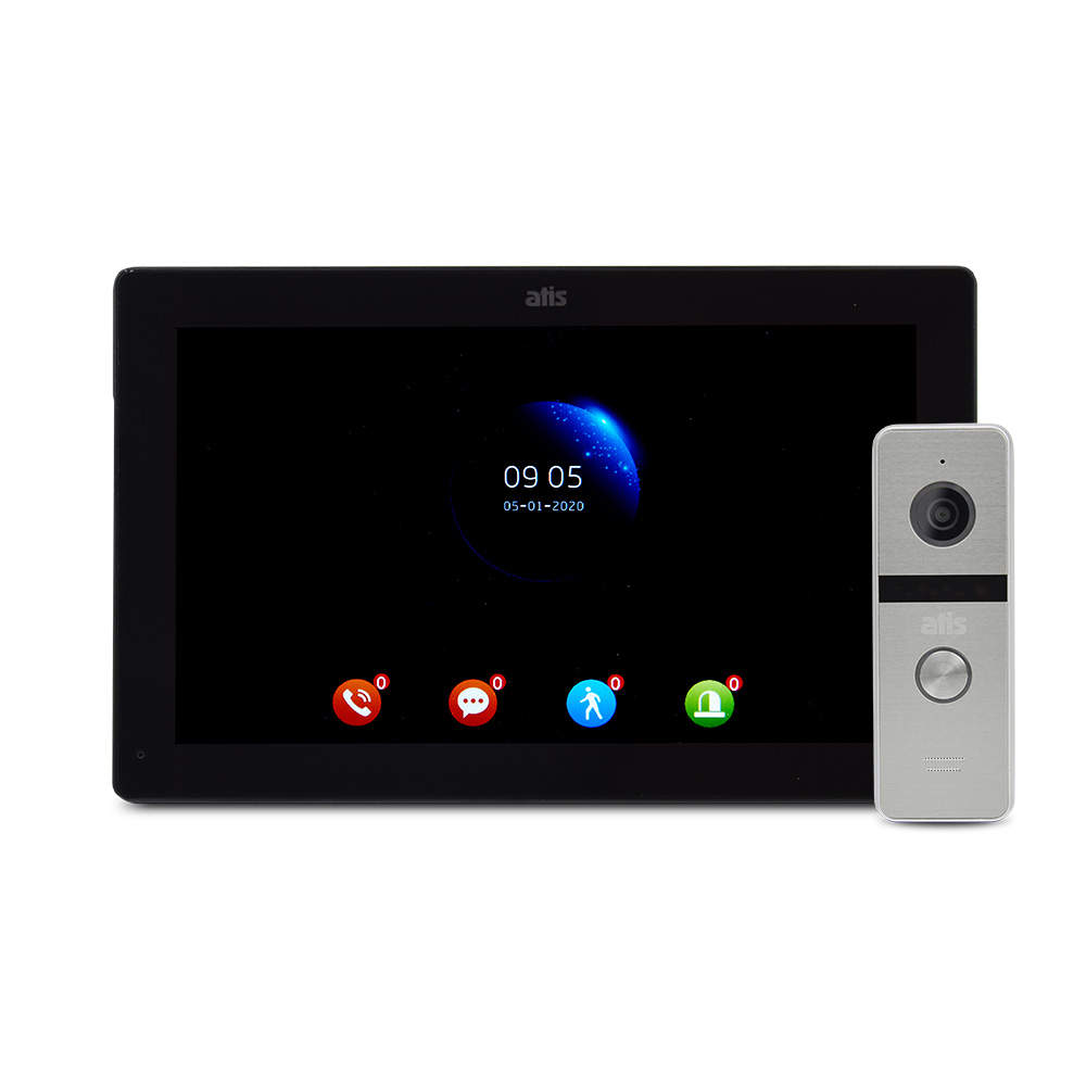 Комплект домофону Atis AD-1070FHD Black + AT-400HD Silver