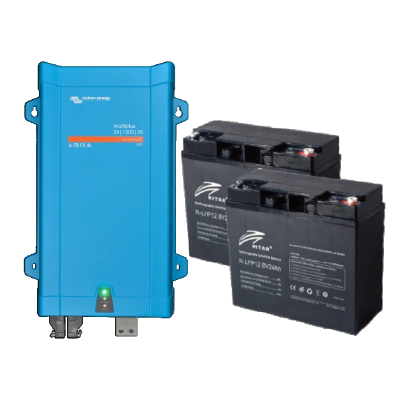 Гібридний інвертор Victron Energy + Ritar 1.20кВт