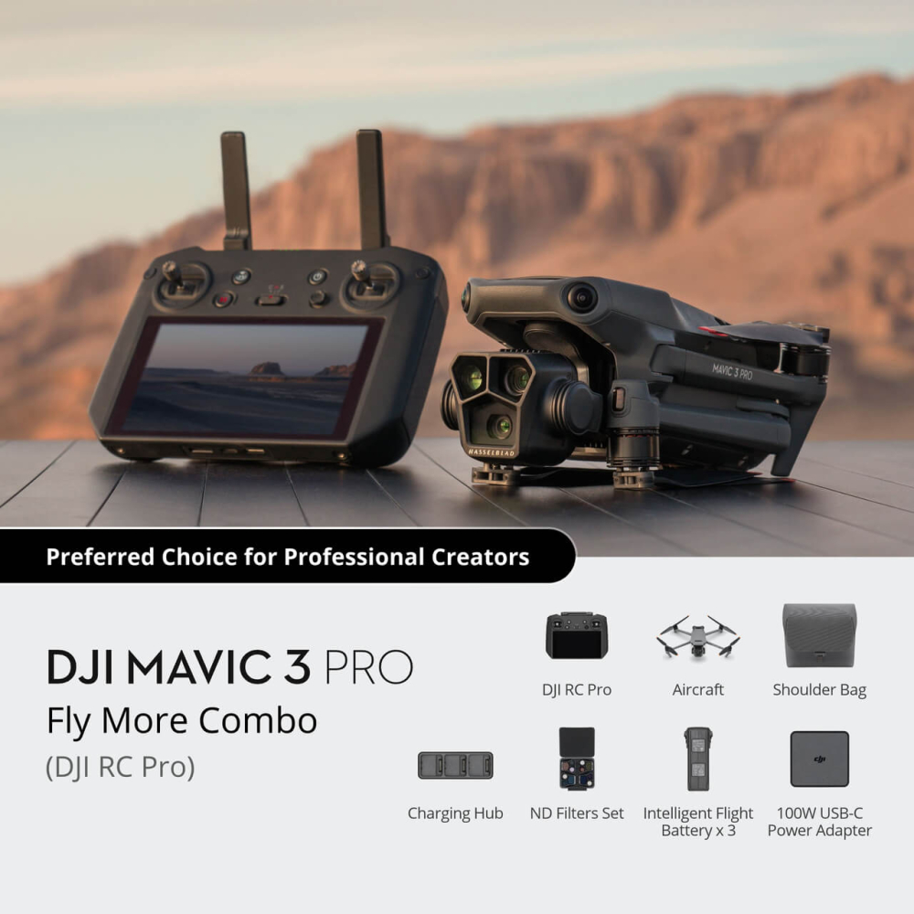 Квадрокоптер DJI Mavic 3 PRO FLY MORE COMBO