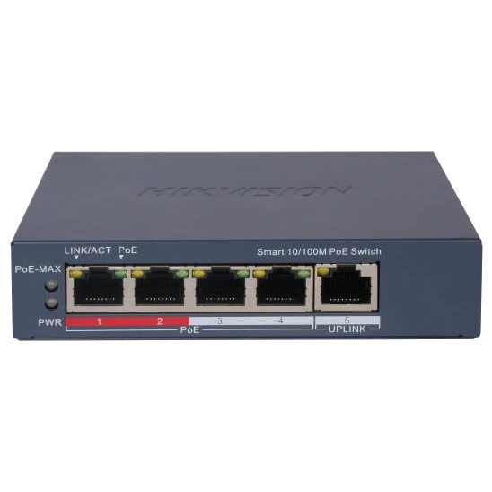 POE комутатор Hikvision DS-3E1105P-EI/V2