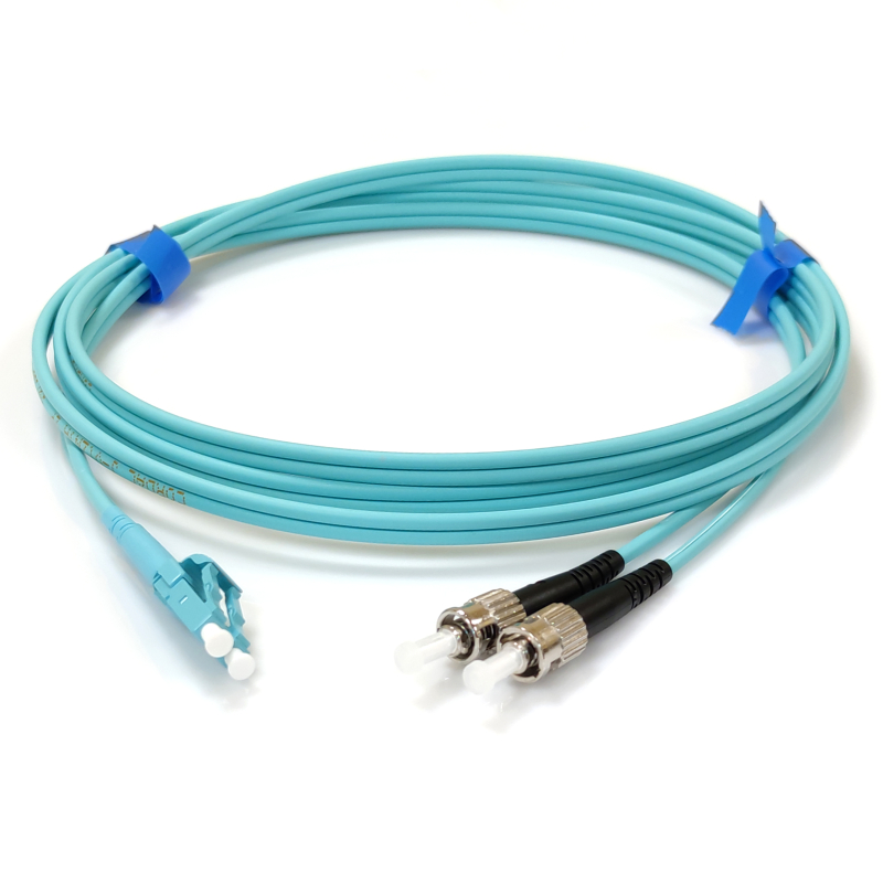 Патч-корд CMS ST/UPC-LC/UPC MM (OM3) 15м Duplex Slim (UPC-15STLC(MM)D(ON)S)