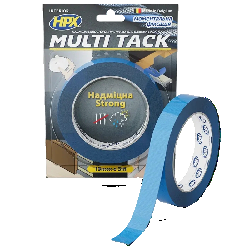 Ізолююча стрічка HPX MTT1905 MULTI TACK 19мм х 5м