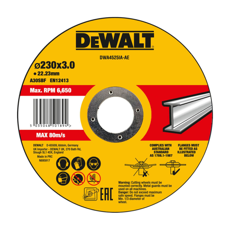 Відрізний круг DeWALT HIGH PERFORMANCE DWA4525IA