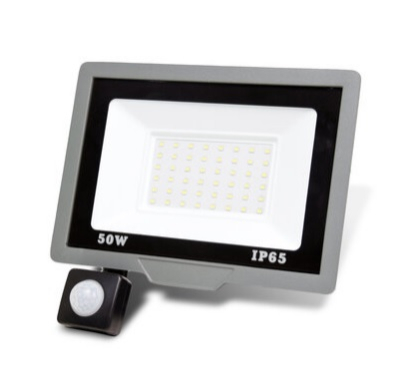 Прожектор-LED з датчиком руху ONE LED  Ultra Slim 50 Вт