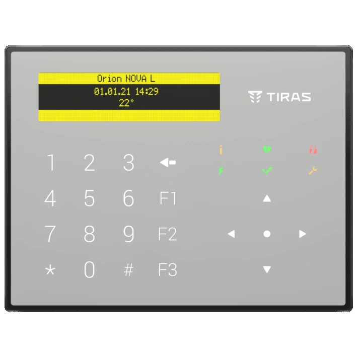 Клавіатура Tiras K-GLCD+(white)