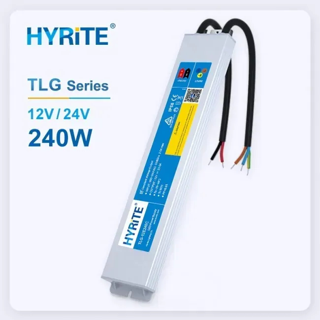 блок живлення для LED-стрічки HYRITE Slim 240W DC24V IP68 (TLG-24E240C)