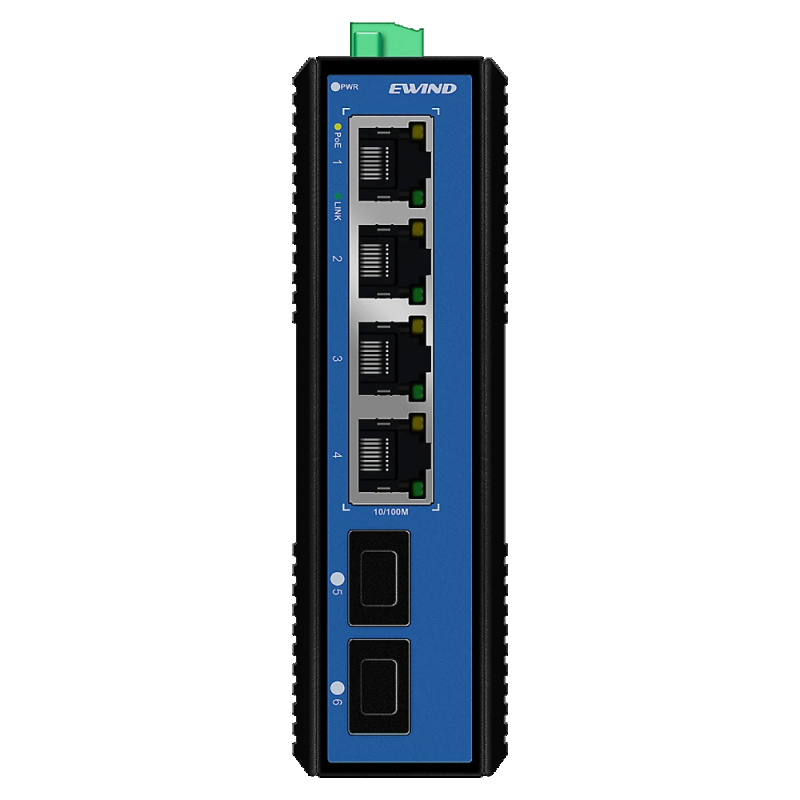 POE комутатор Ewind EW-PIS1706-4FE