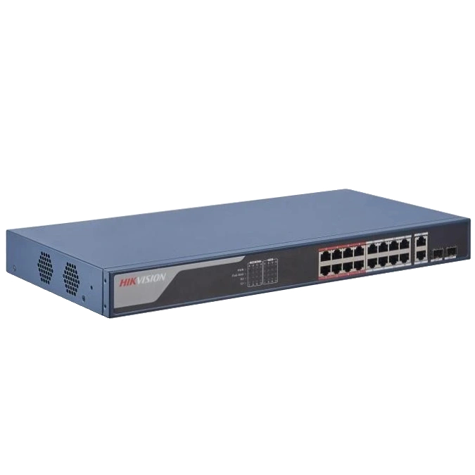 POE комутатор Hikvision DS-3E1318P-EI(B)