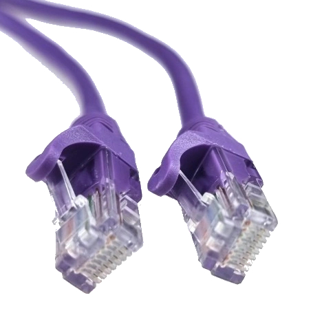 Патч-корд EServer UTP CAT5e 1м Фіолетовий