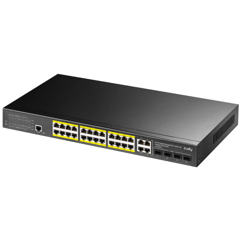 POE комутатор Cudy GS2028PS4-300W Black