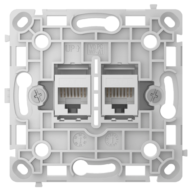 Розетка мережева Ajax OutletCore (LAN) vertical white