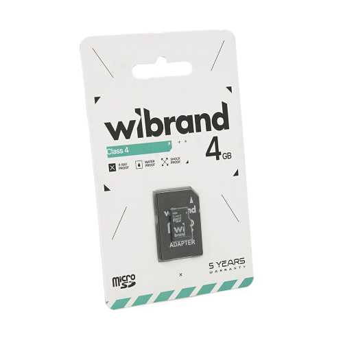 Карта памяті Wibrand microSDHC Class 4 UHS-I, 4GB