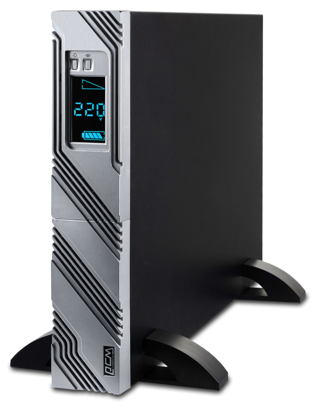 Джерело безперебійного живлення Powercom SRТ-3000XL 8хIEC, AVR, LCD, USB (SRТ.3000XL.LCD.PCM)