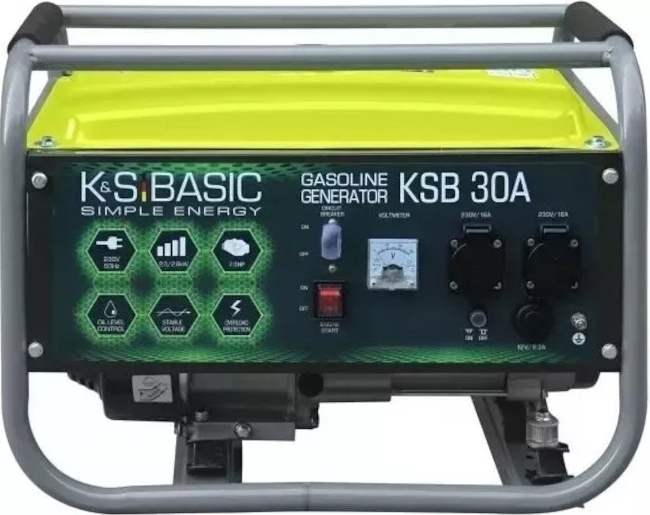 Бензиновий генератор Konner&Sohnen BASIC KSB 30A (230В, 2.8кВт ) (KSB30A)