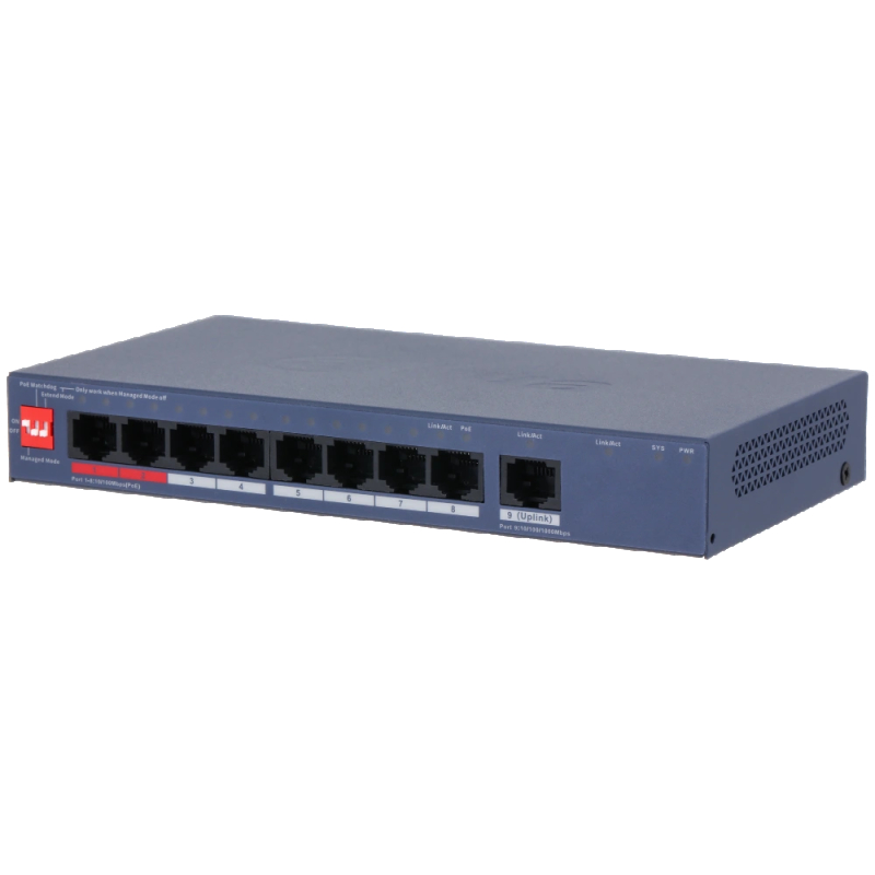 POE комутатор Dahua DH-CS4009-8ET1GT-110