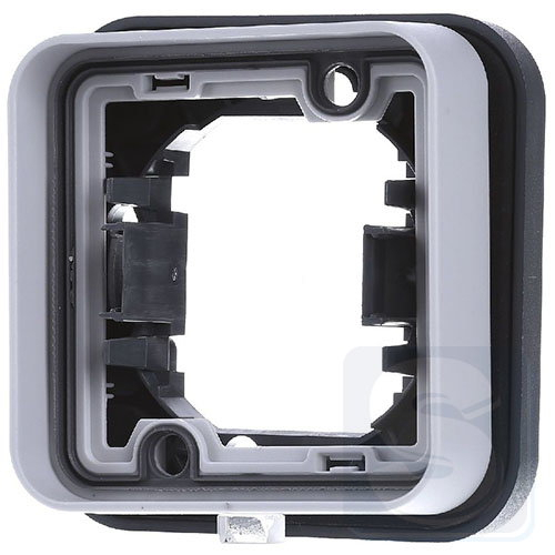 Накладна рамка Hager 1 пост, IP55, сірий, Berker W.1