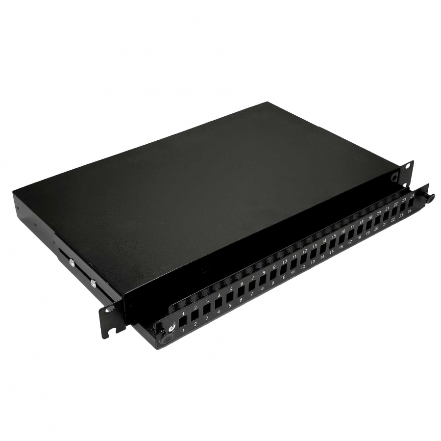 Патч панель CMS SC-Simpl./LC-Dupl./E2000, пуста (UA-FOPE24SCS-B)