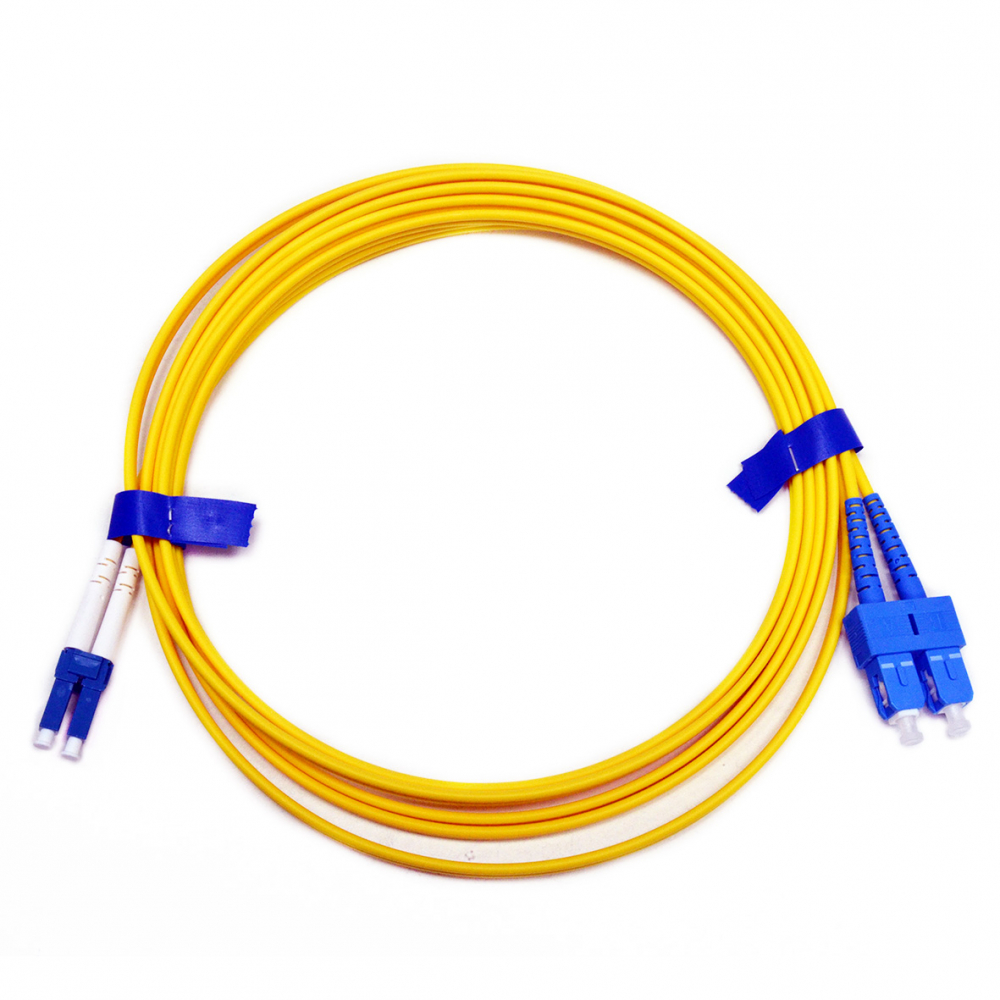 Патч-корд CMS SC/UPC-LC/UPC SM 1м Duplex (UPC-1SCLC(SM)D(ON))