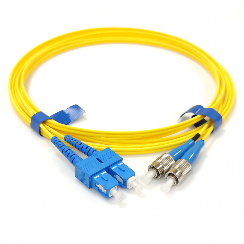 Патч-корд CMS SC/UPC-FC/UPC SM 15м Duplex (UPC-15SCFC(SM)D(ON)S)