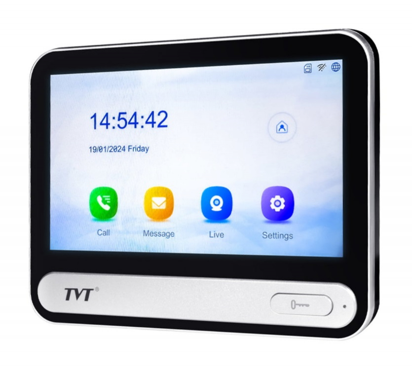 IP домофон TVT TD-E2137-PE/TP/WF Black