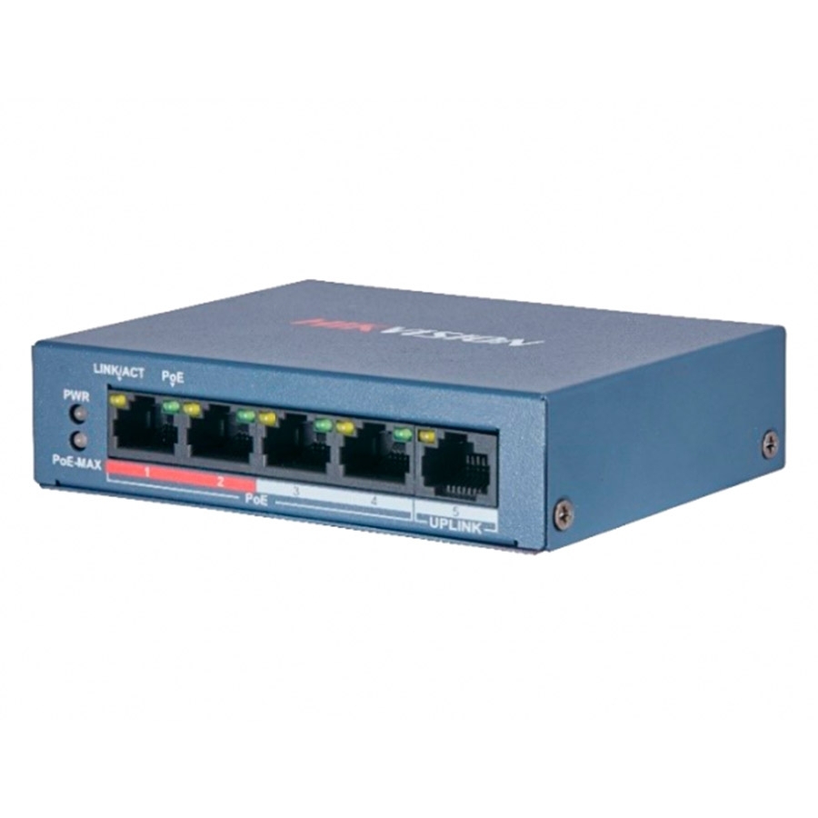 POE комутатор Hikvision DS-3E0105P-E/M(B)