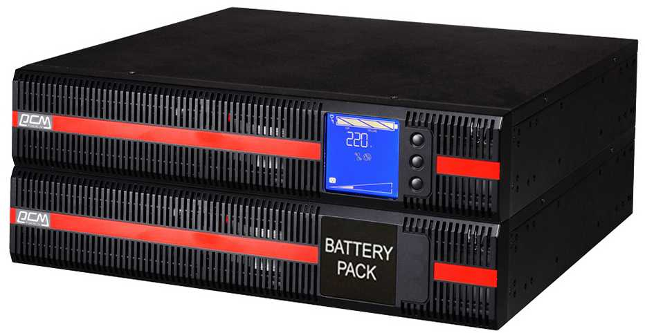 Джерело безперебійного живлення Powercom MRT-6000 RM LCD