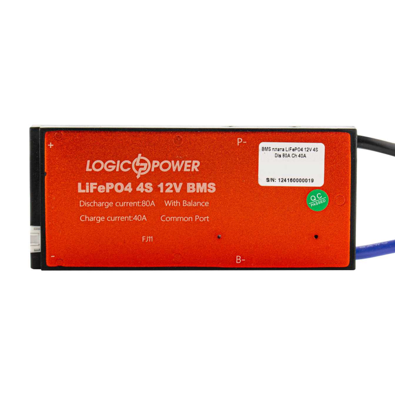 BMS плата LogicPower 12V 4S Dis 80A Ch 40A