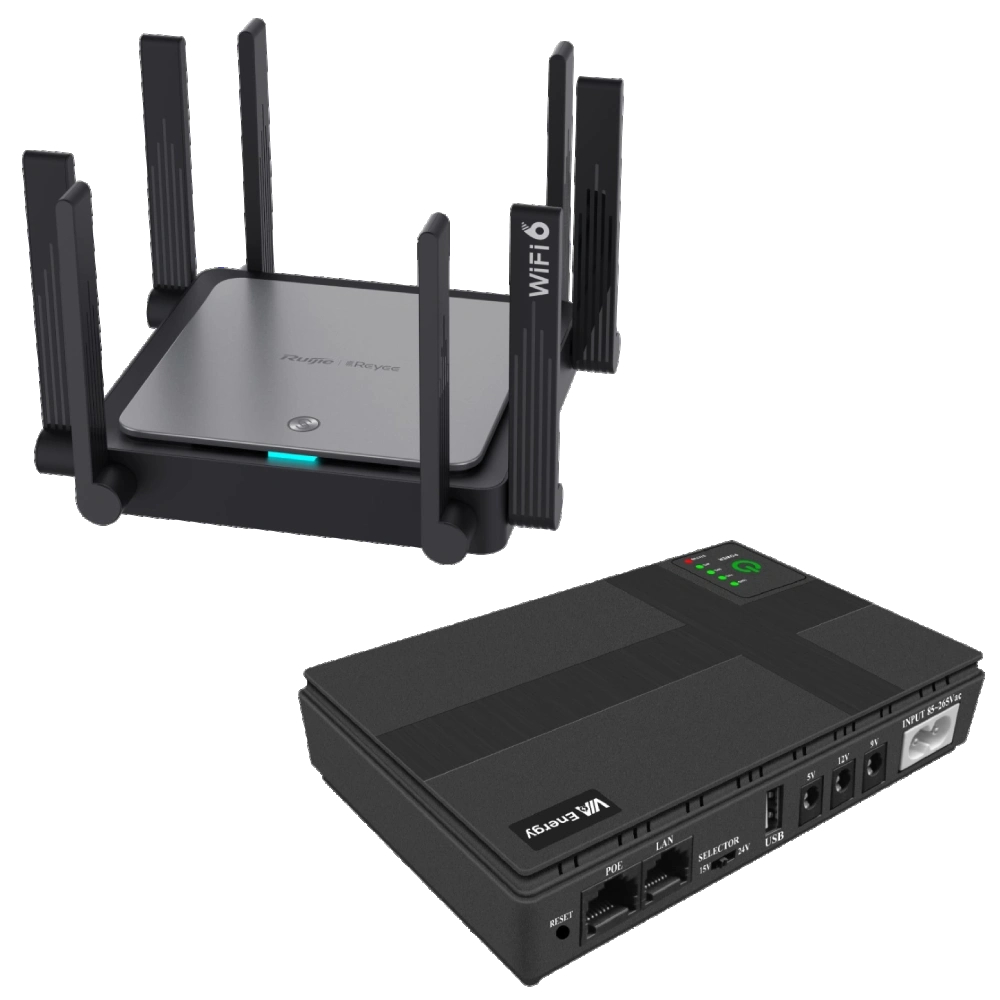 Комплект Ruijie VIA Energy Mini UPS 2.0 + RG-EW3200GX PRO