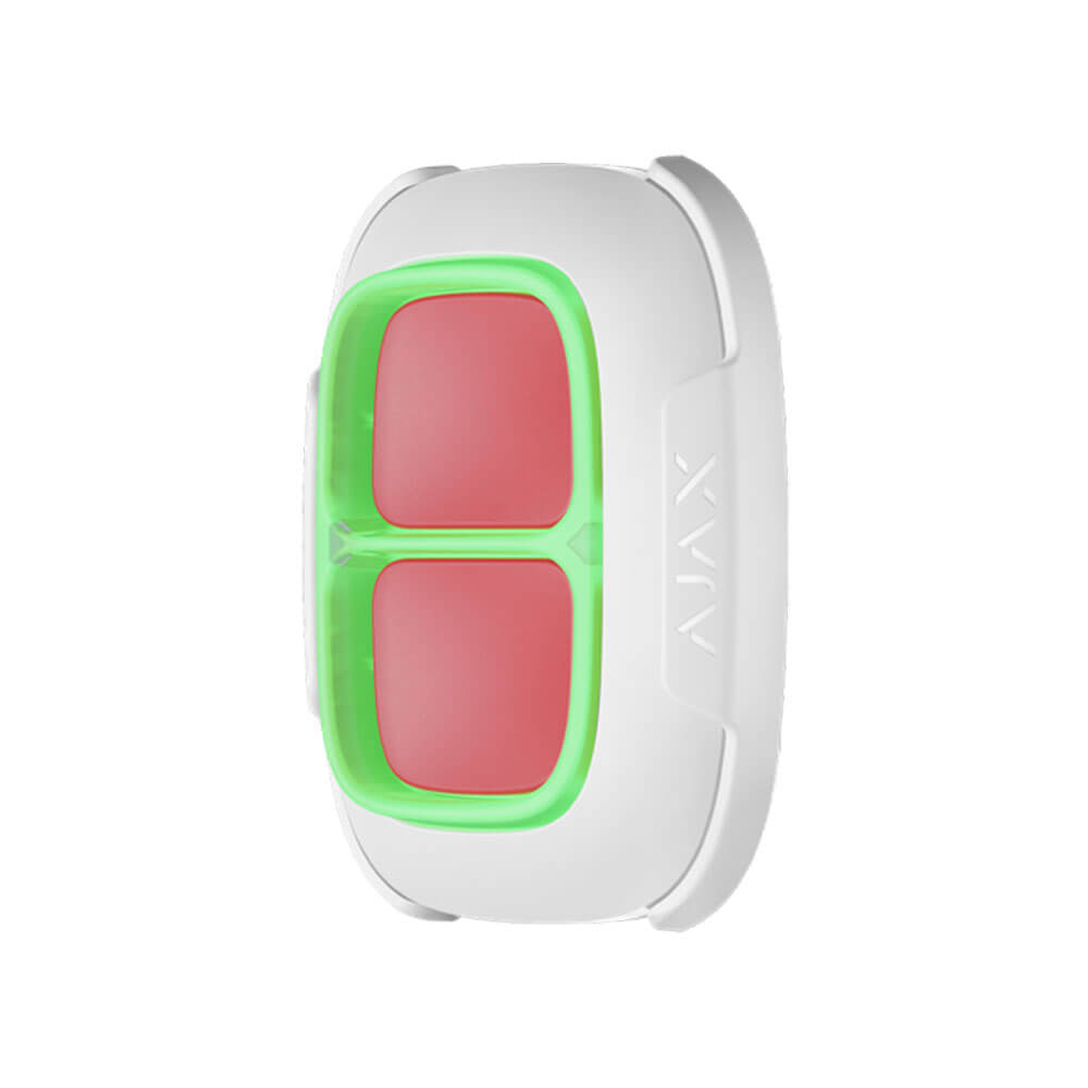 Кнопка тривоги Ajax DoubleButton біла (white)
