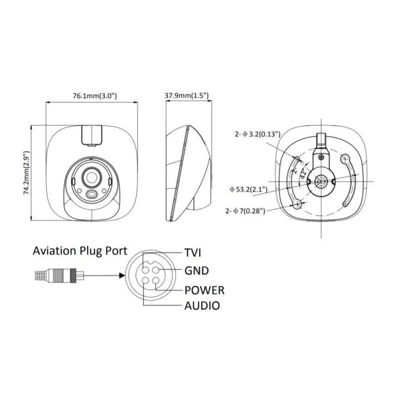 Ip відеокамера Hikvision AE-VC112T-ITS (2.8 мм)