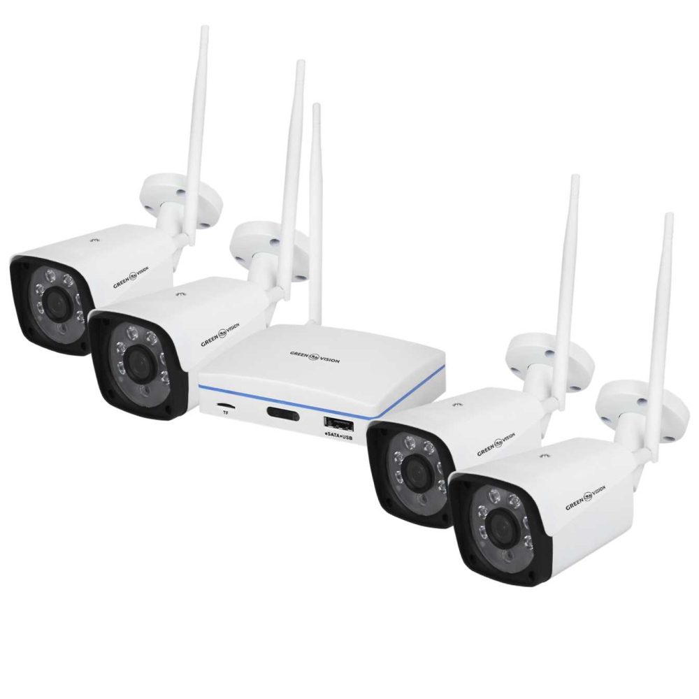 Комплект відеоспостереження Green Vision GV-IP-K-W58/04 3MP