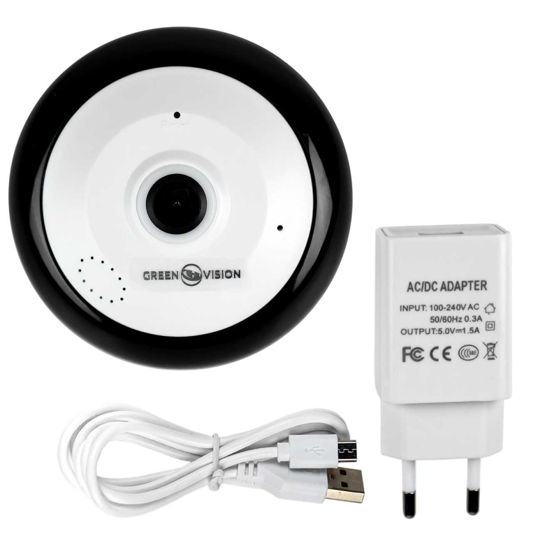 Ip відеокамера Green Vision GV-090-GM-DIG20-10 360 1080p