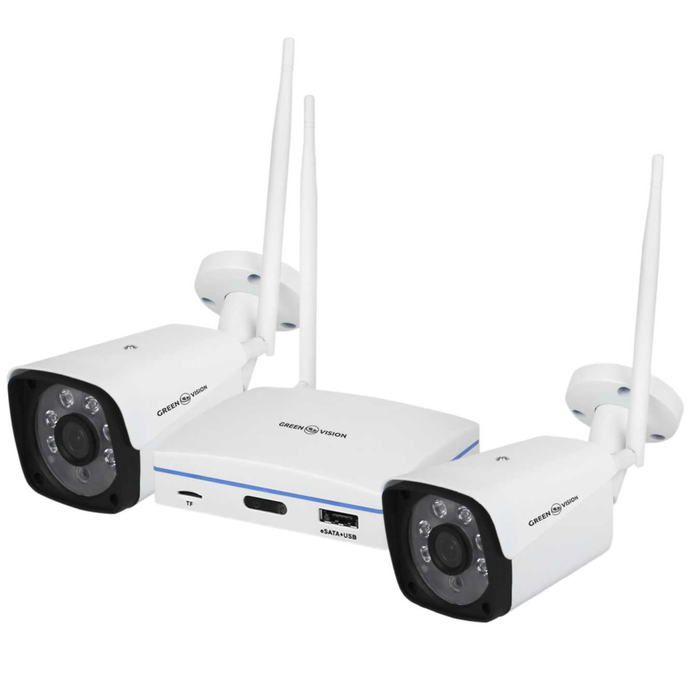 Комплект відеоспостереження Green Vision GV-IP-K-W57/02 3MP