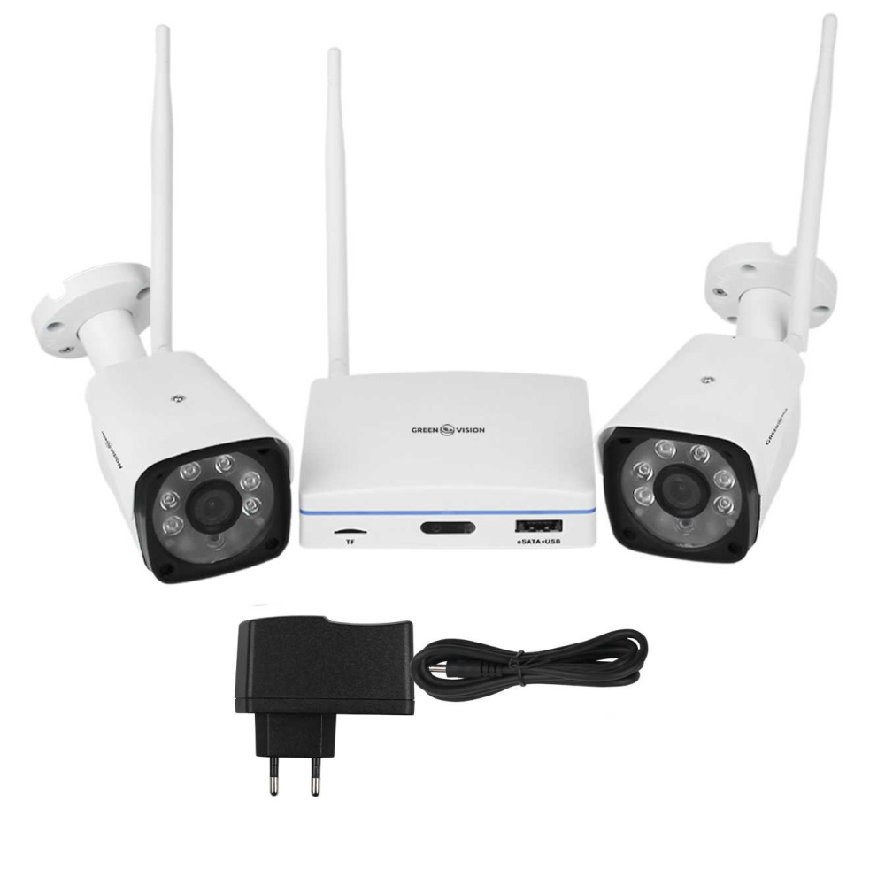 Комплект відеоспостереження Green Vision GV-IP-K-W57/02 3MP