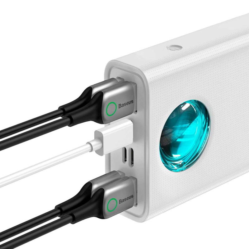 Повербанк Baseus Amblight Digital Display 65W 30000mAh Білий (PPLG000102)